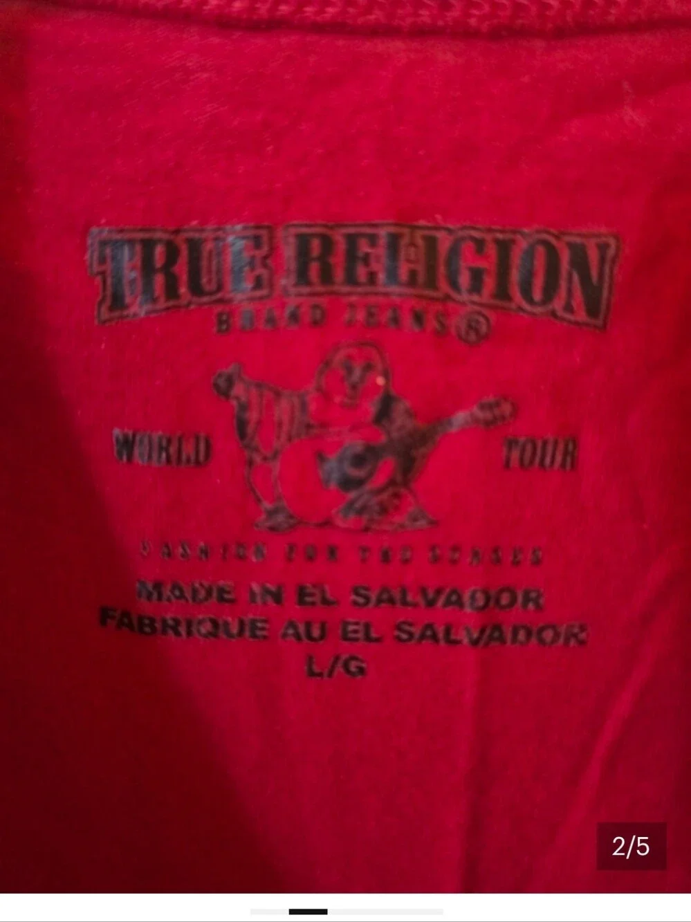 True Religion Bundle White & Red Logo Tees + White Baseball Hat